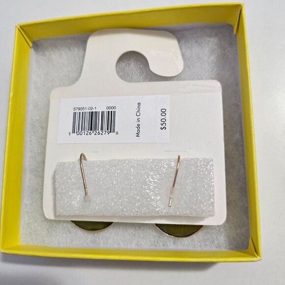 Crescent Stone Drop Earrings (NWT) - Picture 5 of 9